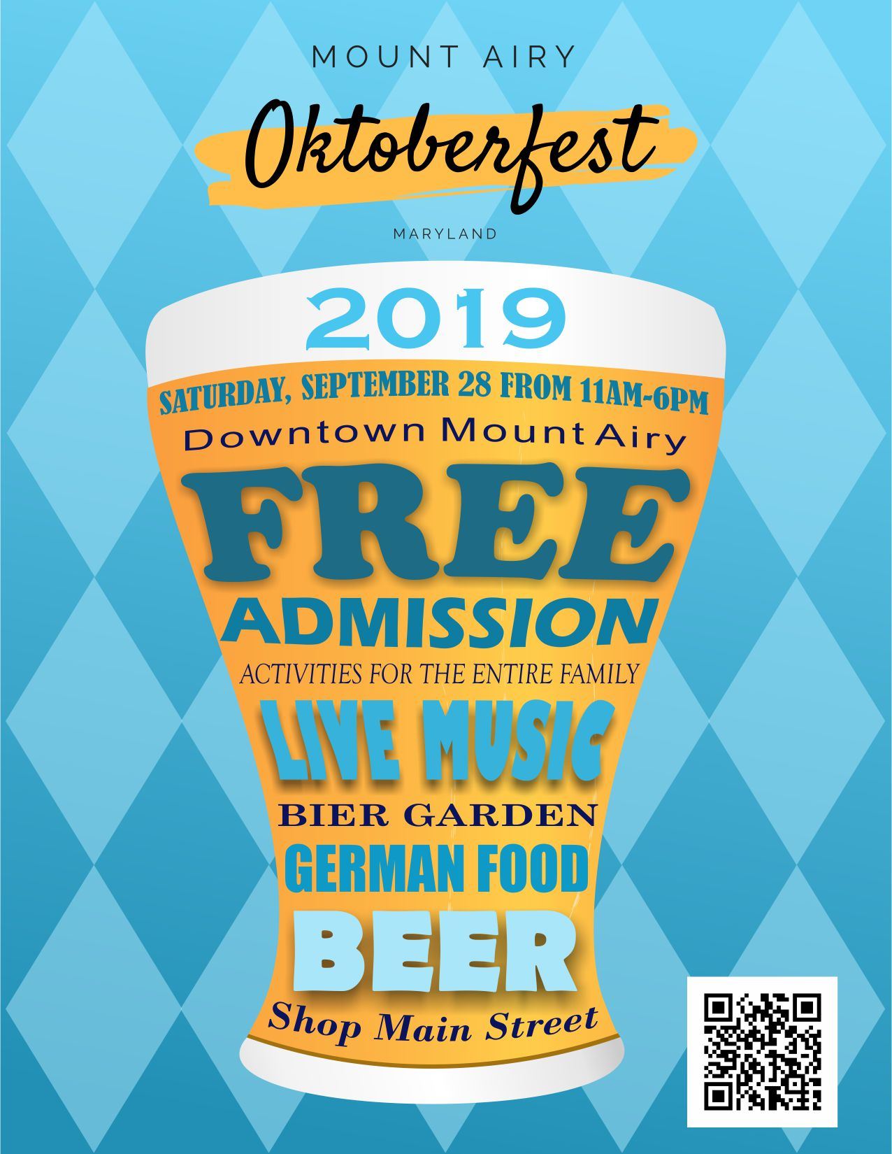 Mt. Airy Oktoberfest Postcard 2019