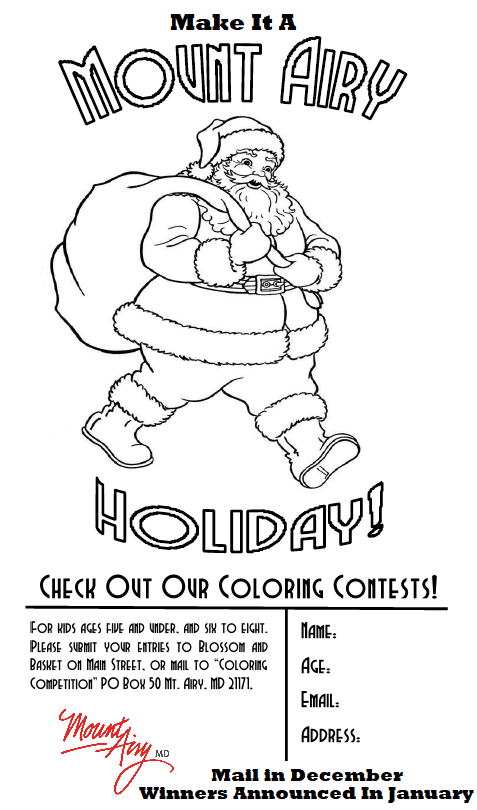 Santa Coloring Page