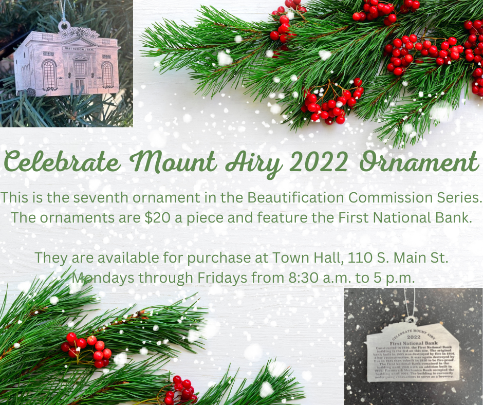 Celebrate Mount Airy ornament 
