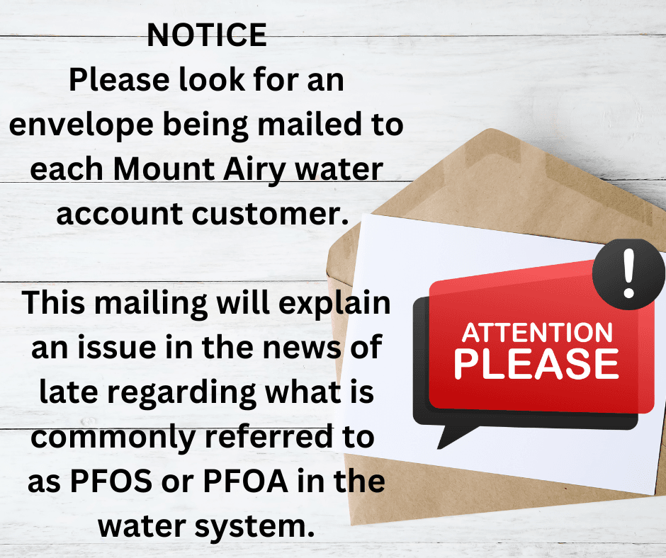 Letters sent to town water customers 
