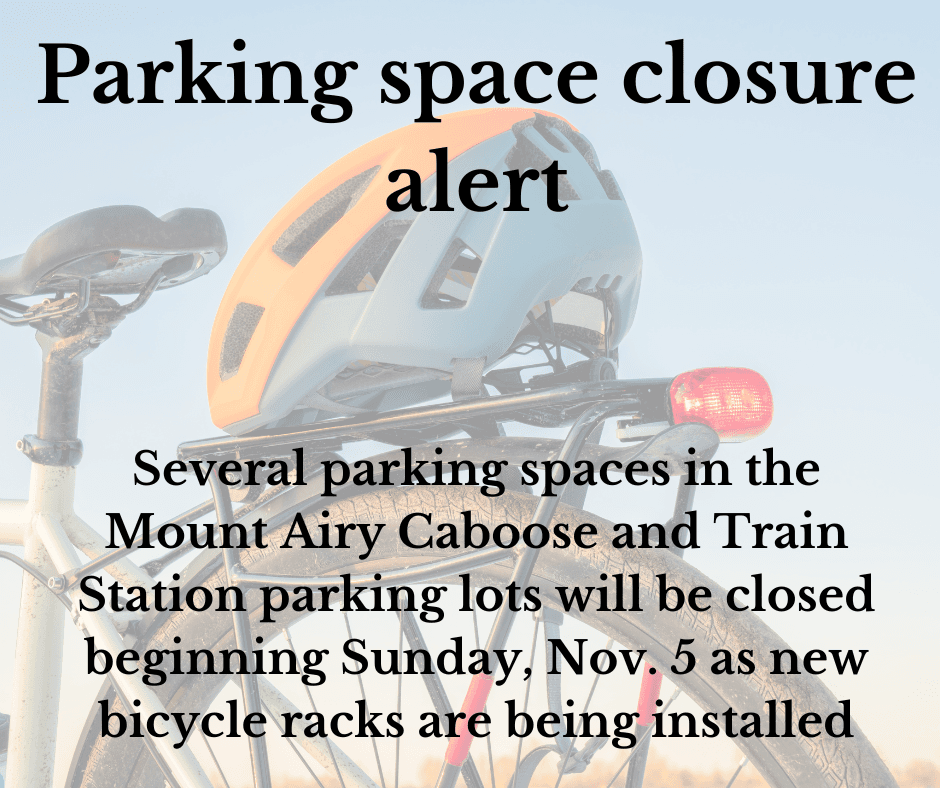 Parking spaces closure alert