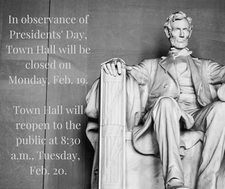 Closed for Presidents Day 