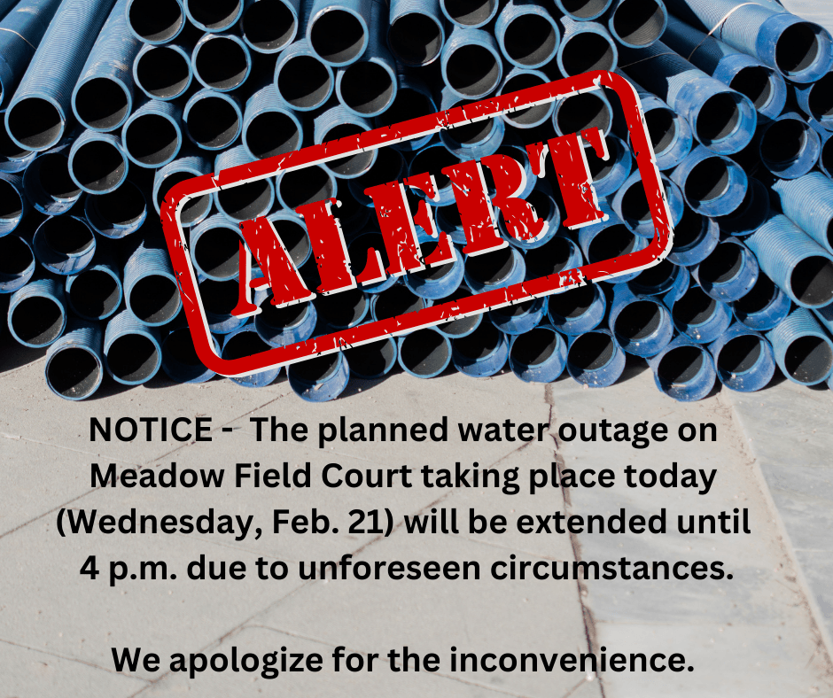 Planned Water Outage Extended 