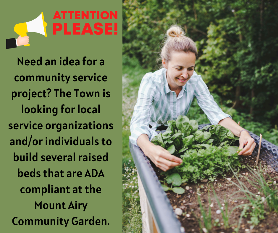 Attention local service groups!