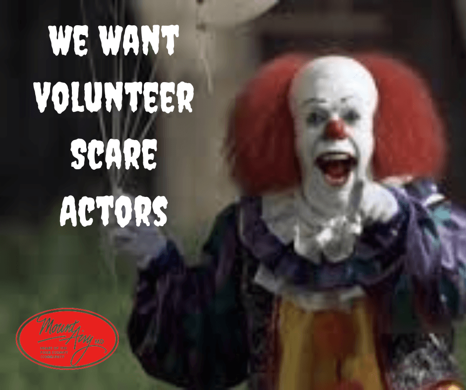 We Want Volunteer Scare Actors