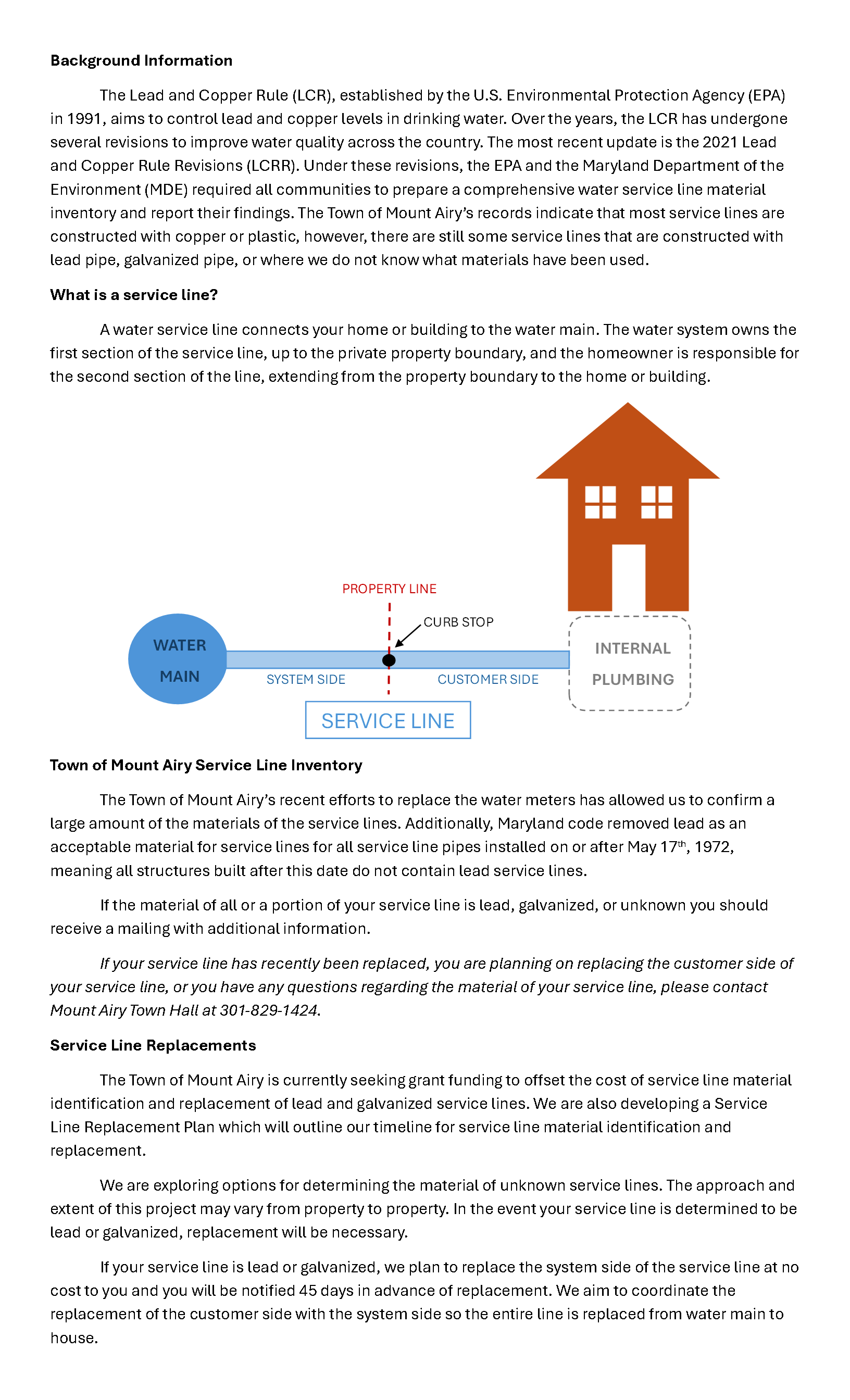 Copper and Lead Website Information - 2