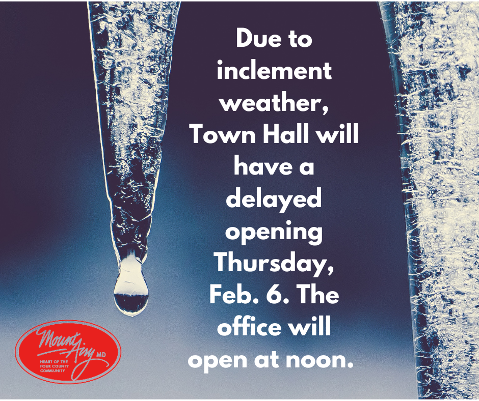 Due to inclement weather, .