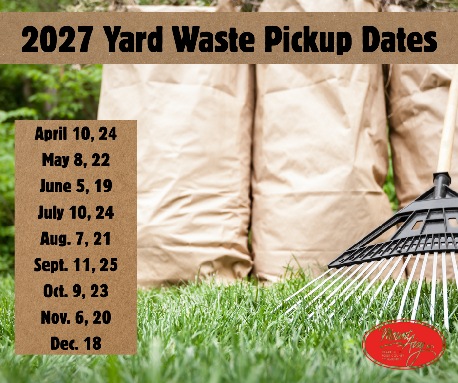 2027 Yard Waste Pickup Dates