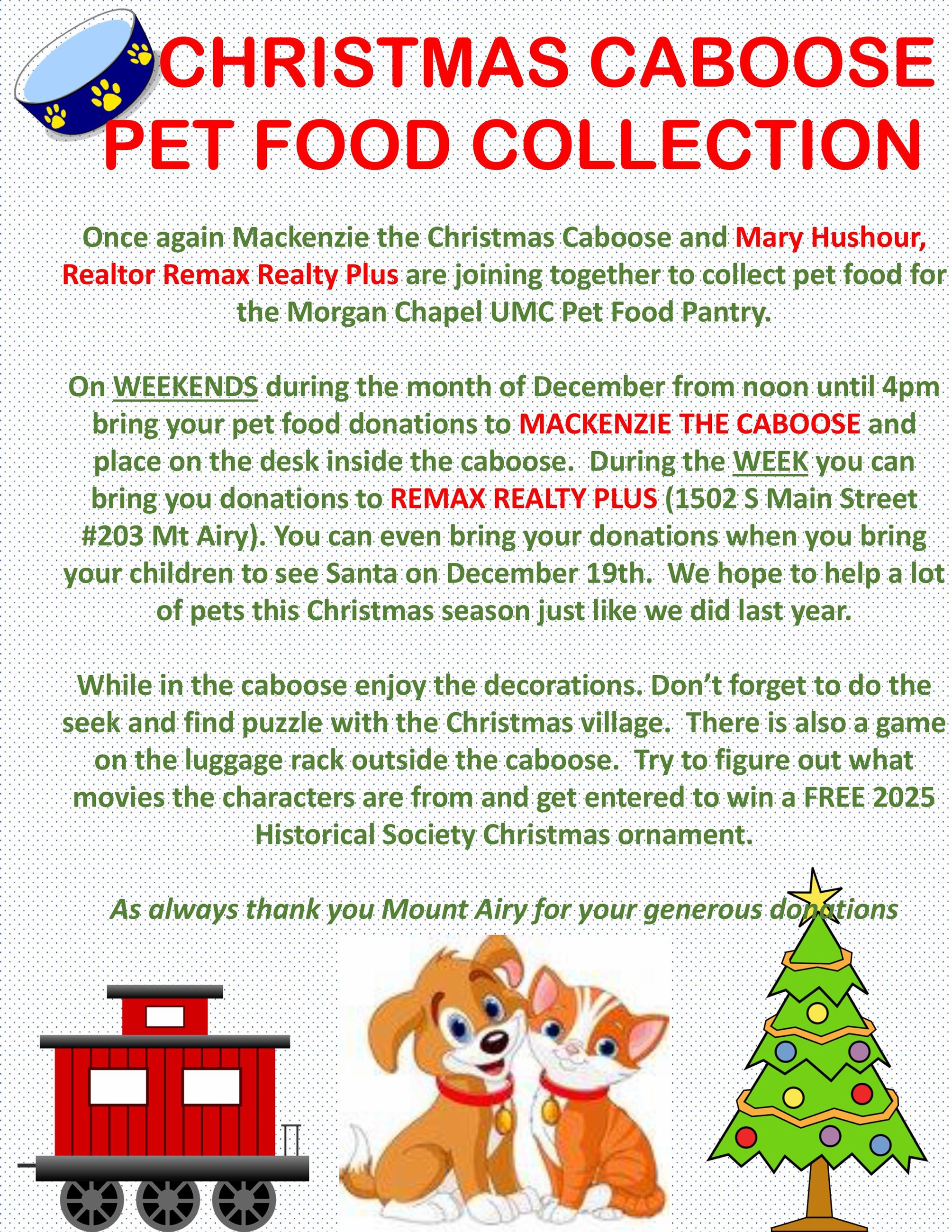 Pet food collection flyer 2025