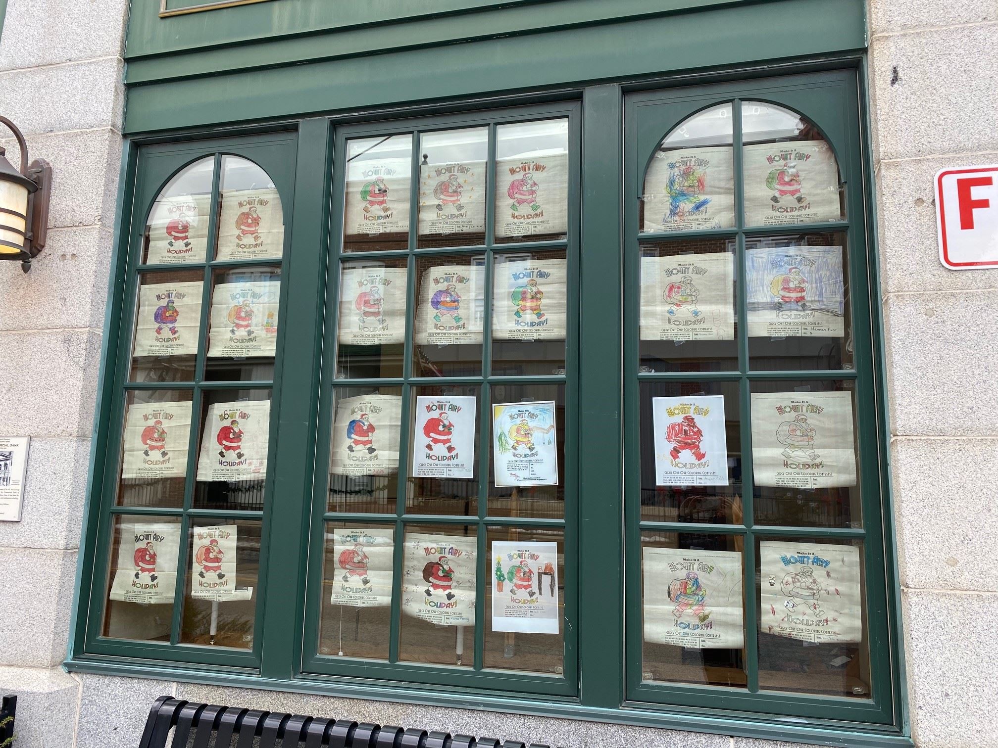 Santa Coloring Page Contest on Town Hall